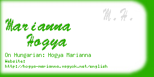 marianna hogya business card